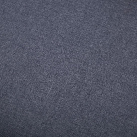 Taburet, tapițerie din material textil, 73x43x42 cm, gri închis - Img 5