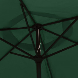 Umbrelă de soare cu stâlp din oțel 3 m, Verde - Img 5