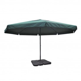 Umbrelă din aluminiu cu bază portabilă, verde - Img 2