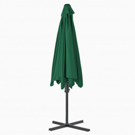 Umbrelă soare de exterior cu stâlp din oțel, verde, 300 cm - Img 4
