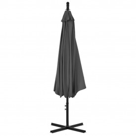 Umbrelă suspendată cu stâlp din oțel, antracit, 300 cm - Img 4