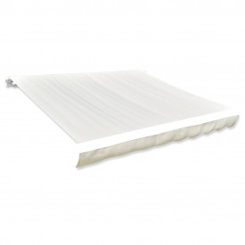 vidaXL Acoperiș de copertină din pânză, crem, 436 x 296 cm