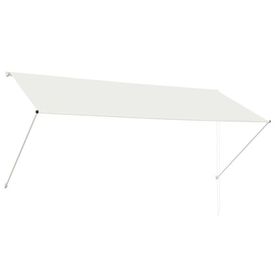 vidaXL Copertină retractabilă, crem, 300 x 150 cm