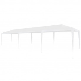 vidaXL Cort de petrecere, alb, 3 x 9 m, PE