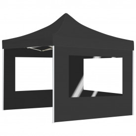 vidaXL Cort de petrecere pliabil cu pereți, antracit, 3x3 m, aluminiu - Img 3