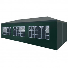 vidaXL Cort pentru petrecere, 3 x 9 m, verde