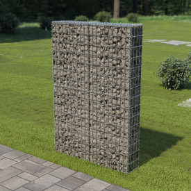 vidaXL Perete gabion cu capace, oțel galvanizat, 100 x 20 x 150 cm