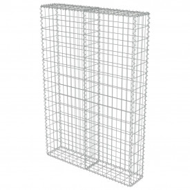 vidaXL Perete gabion cu capace, oțel galvanizat, 100 x 20 x 150 cm - Img 3