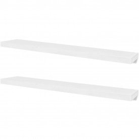vidaXL Rafturi de perete, 4 buc., alb, 120 cm - Img 2