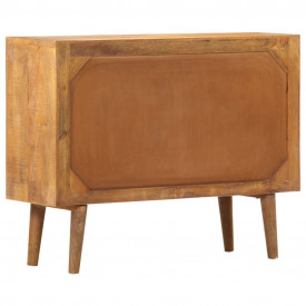 vidaXL Servantă cu model imprimat, 90x30x70 cm, lemn masiv de mango - Img 4