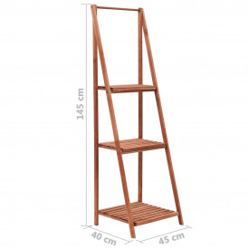 vidaXL Stativ de plante, lemn de cedru, 45 x 40 x 145 cm - Img 8