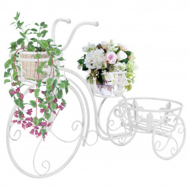 vidaXL Suport de plante model bicicletă, stil vintage, metal