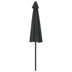 vidaXL Umbrelă de soare semicerc tijă aluminiu antracit 270x135 cm - Img 5