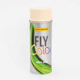 Vopsea spray decorativă FLY COLOR, RAL 1014 alb fildeș, 400ml - Img 2