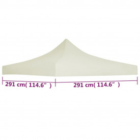 Acoperiș cort de petrecere, crem, 3 x 3 m - Img 4