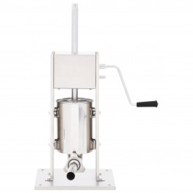 Aparat de umplut cârnați manual, argintiu, 3 L, oțel inoxidabil - Img 2