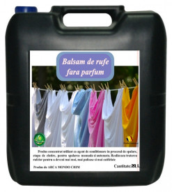 Balsam de rufe fara parfum Arca Lux, Bidon 20L