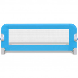 Balustradă de pat protecție copii, 2 buc, albastru, 102 x 42 cm - Img 4