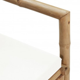 Bancă de grădină din bambus 115 x 65 x 72 cm - Img 7
