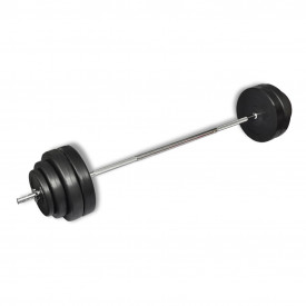 Bancă fitness, halteră și set gantere - Img 11