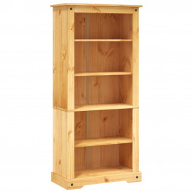 Bibliotecă 5 rafturi, pin mexican, stil Corona 81 x 29 x 170 cm - Img 2