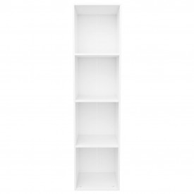 Bibliotecă/Comodă TV, alb, 36 x 30 x 143 cm, PAL - Img 4