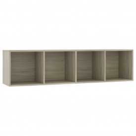 Bibliotecă/Comodă TV, stejar Sonoma, 143 x 30 x 36 cm - Img 2