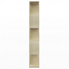 Bibliotecă/Separator cameră, stejar Sonoma, 80x24x159cm PAL - Img 6