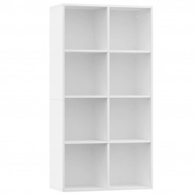 Bibliotecă/Servantă, alb, 66 x 30 x 130 cm, PAL - Img 2