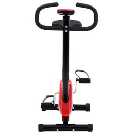 Bicicletă fitness cu curea de rezistență, roșu - Img 3