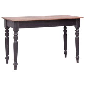 Birou cu 3 sertare, 117 x 57 x 75 cm, lemn masiv de mahon - Img 3