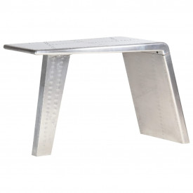 Birou, design aeronavă, argintiu, 112 x 50 x 76 cm, metal - Img 9