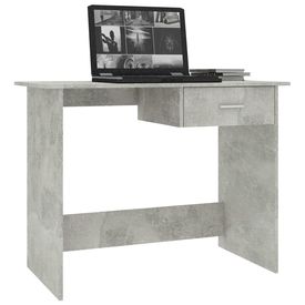 Birou, gri beton, 100 x 50 x 76 cm, PAL - Img 2