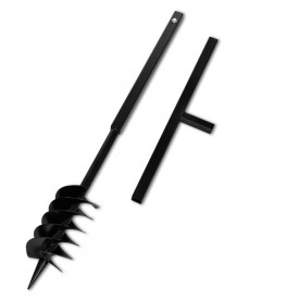 Burghiu manual găuri în pământ 120 mm cu tub prelungitor 13 m - Img 3