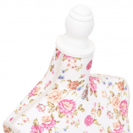 Bust croitorie damă din bumbac cu imprimeu floral - Img 5
