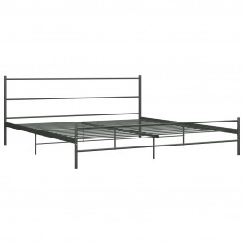 Cadru de pat, gri, 180 x 200 cm, metal - Img 2