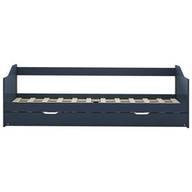 Cadru pat canapea, extensibil, gri, 90 x 200 cm, lemn de pin - Img 2