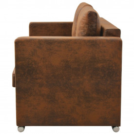 Canapea cu 2 locuri, 137 x 73 x 82 cm, velur - Img 3