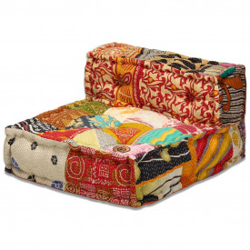 Canapea modulară cu 3 locuri Textil, Model Petice - Img 12