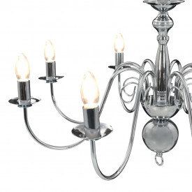 Candelabru, argintiu, 8 becuri E14 - Img 7