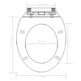 Capac WC cu închidere silențioasă model eliberare rapidă, negru - Img 9