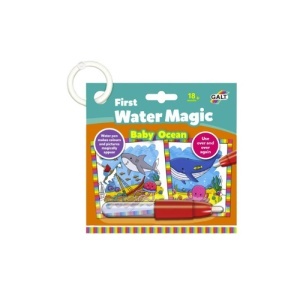 Carticia interactiva, pentru Copii, Galt Magic Baby Ocean, 4 pagini, 18 x 2 x 18 cm