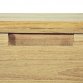 Comodă TV 120 x 35 x 35 cm, lemn tec masiv - Img 9