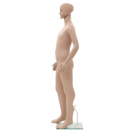 Corp manechin copil, cu bază din sticlă, bej, 140 cm - Img 3