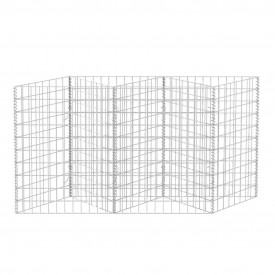 Coș gabion / jardinieră pentru legume, din oțel 120x30x100 cm - Img 4