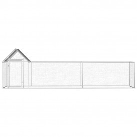 Coteț de găini, 5 x 1 x 1,5 m, oțel galvanizat - Img 2