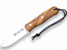 Cutit Joker BS9 Trampero lama 10 cm otel inox, maner din lemn maslin, teaca piele - Img 2