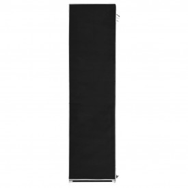 Dulap cu bare și compartimente, negru, 150x45x175 cm - Img 9