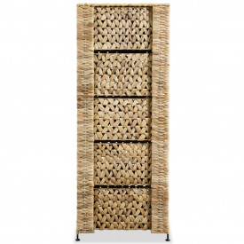 Dulap de depozitare cu 5 coșuri 25,5x37x100 cm Zambilă de apă - Img 3