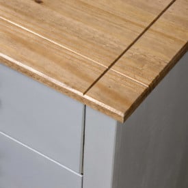 Dulap lateral, gri, 80 x 40 x 73 cm, gama pin de Panama - Img 5